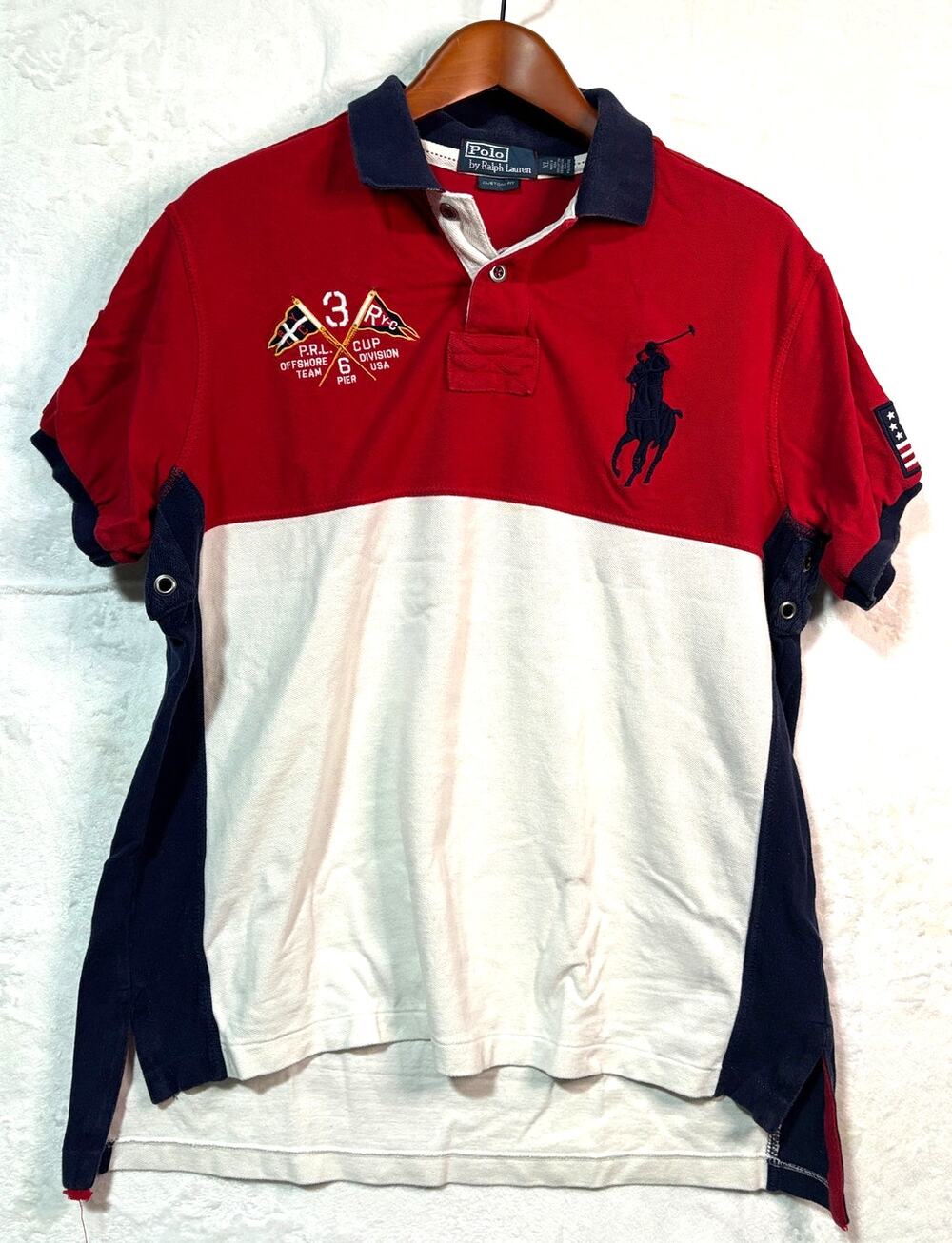 Boy's XL 18/20 | POLO Ralph Lauren Premium Large Pony U.S.A. Polo Rugby Shirt